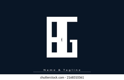 Alphabet letters Initials Monogram logo BG, GB