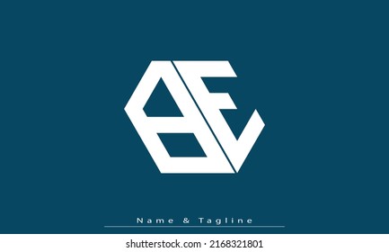 Alphabet letters Initials Monogram logo BE, EB