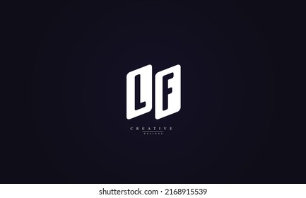 Alphabet letters Initials Monogram logo LF FL L F