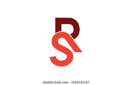 Alphabet letters Initials Monogram logo RS, SR, R and S