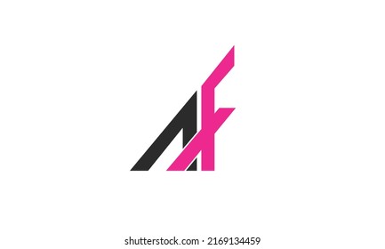 Alphabet letters Initial Monogram Logo AF, FA, A und F