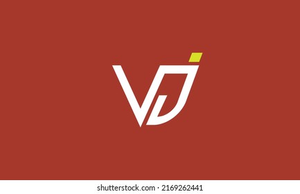 Alphabet letters Initials Monogram logo VJ, JV, V and J