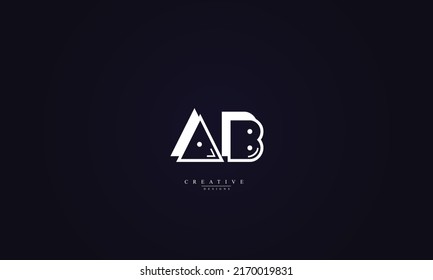 Alphabet letters Initials Monogram logo AB BA A B