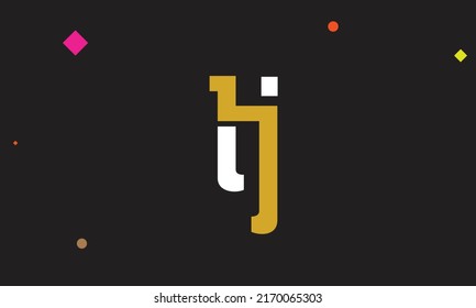 Alphabet letters Initials Monogram logo HJ, JH, H and J