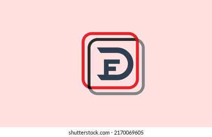 Alphabet letters Initials Monogram logo FD, DF, F and D