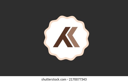 Alphabet letters Initials Monogram logo AK, KA, A and K