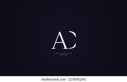 Alphabet letters Initials Monogram logo AC CA A C