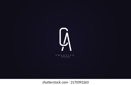 Alphabet letters Initials Monogram logo AC CA A C