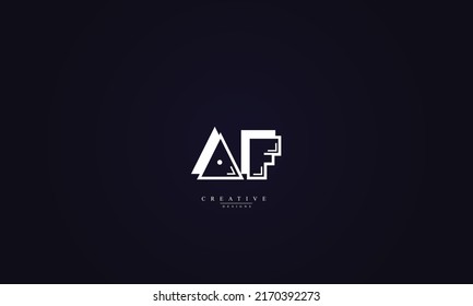Alphabet letters Initials Monogram logo AF FA A F