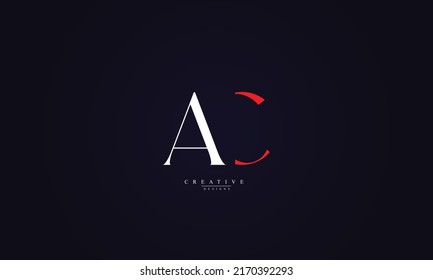 Alphabet letters Initials Monogram logo AC CA A C