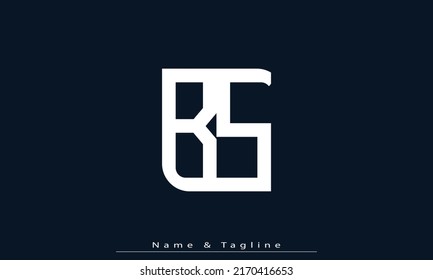 Alphabet letters Initials Monogram logo BS, SB