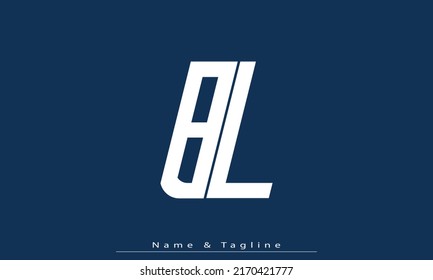 Alphabet letters Initials Monogram logo BL, LB