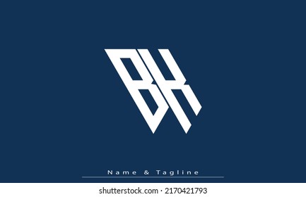 Alphabet letters Initials Monogram logo BK, KB