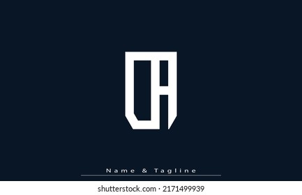Alphabet letters Initials Monogram logo CA , AC
