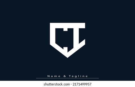 Alphabet letters Initials Monogram logo CI , IC