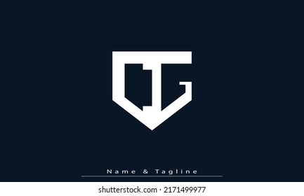 Alphabet letters Initials Monogram logo CG , GC