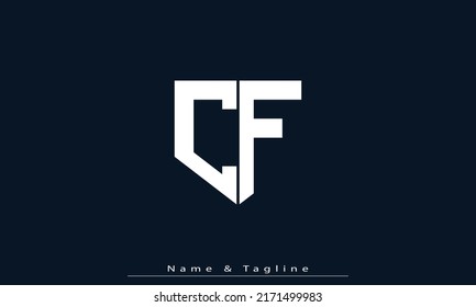 Alphabet letters Initials Monogram logo CF , FC