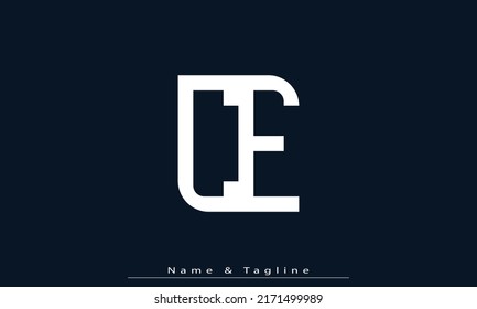 Alphabet letters Initials Monogram logo CE , EC