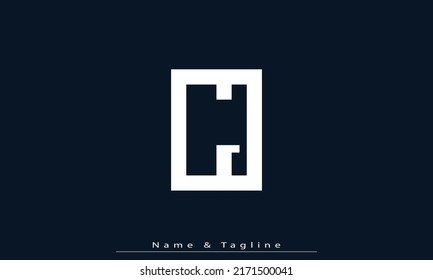 Alphabet letters Initial Monogram Logo CJ, JC