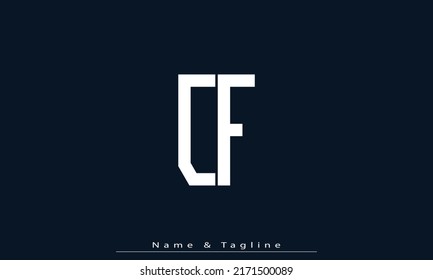Alphabet letters Initials Monogram logo CF , FC