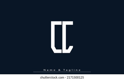 Alphabet letters Initials Monogram logo CC