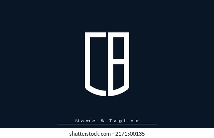 Letras alfabéticas Iniciales Logotipo Monograma CB , BC