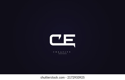 Alphabet letters Initials Monogram logo CE EC C E