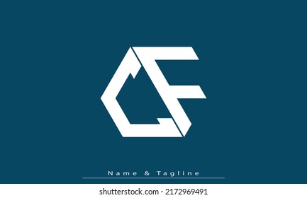 Alphabet letters Initial Monogram Logo CF , FC