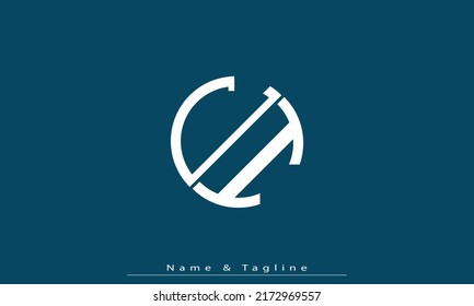 Alphabet letters Initials Monogram logo CI , IC