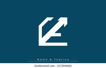 Alphabet letters Initial Monogram Logo CE, EC