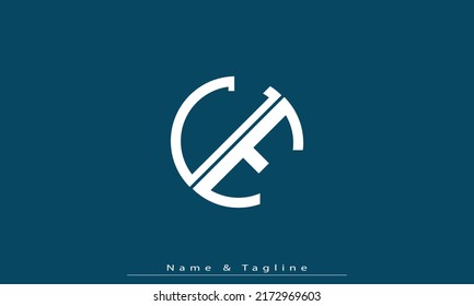 Alphabet letters Initials Monogram logo CE , EC
