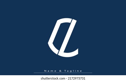 Alphabet letters Initials Monogram logo CL , LC
