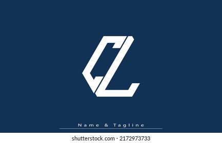 Alphabet letters Initials Monogram logo CL , LC