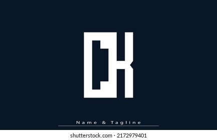 Alphabet letters Initials Monogram logo CK , KC