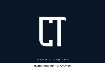 Alphabet letters Initials Monogram logo CT , TC