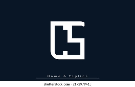 Alphabet letters Initial Monogram Logo CS , SC