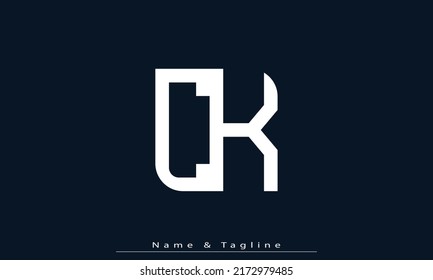 Alphabet letters Initials Monogram logo CK , KC