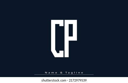 Alphabet letters Initials Monogram logo CP , PC