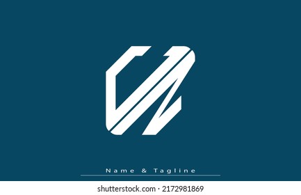 Alphabet letters Initials Monogram logo CN , NC