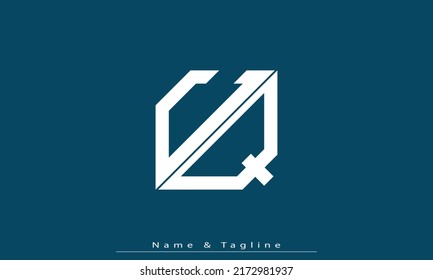 Alphabet letters Initials Monogram logo CQ , QC
