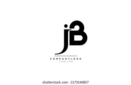 Alphabet letters Initials Monogram logo JB, JB INITIAL, JB letter