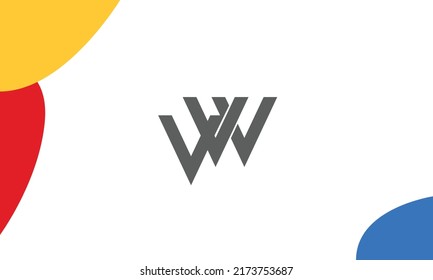 Alphabet letters Initials Monogram logo VW, WV, V and W
