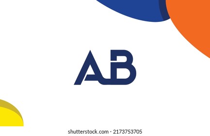 Letras alfabéticas Iniciales Logotipo Monograma AB, BA, A y B