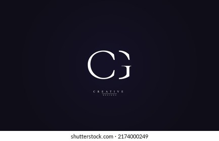 Alphabet letters Initials Monogram logo CG GC C G