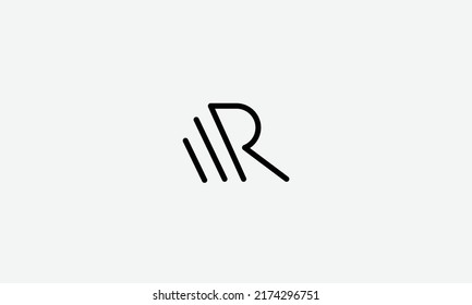 Alphabet letters Initials Monogram logo MR RM M R