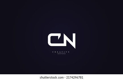 Alphabet letters Initials Monogram logo CN NC C N