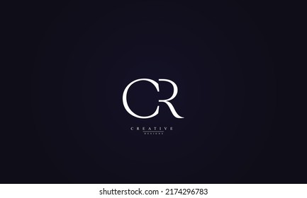 Alphabet letters Initials Monogram logo CR RC C R