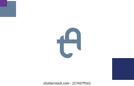 Alphabet letters Initial Monogram Logo TA, AT, T und A