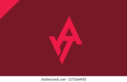 Alphabet letters Initials Monogram logo VA, AV, V and A