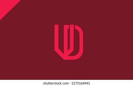 Alphabet letters Initials Monogram logo VD, DV, V and D